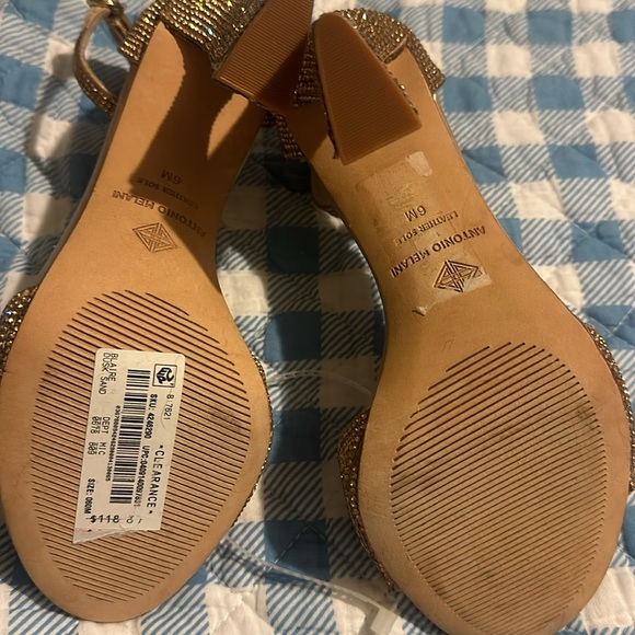 Antonio Melani
Blaire Rhinestone Embellished Hotfix Dress Sandals Dusk Sand - Picture 7 of 12